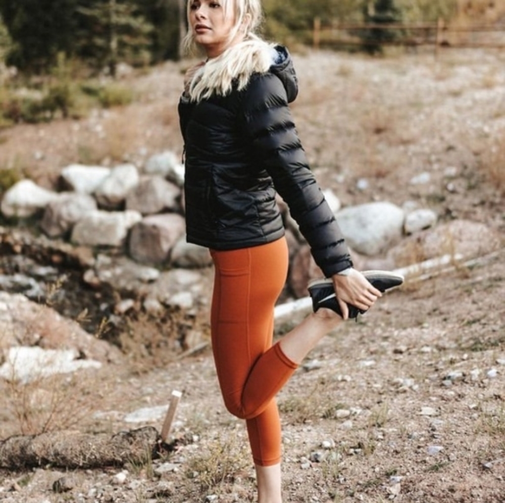 Senita Athletics Black Puffer Jacket